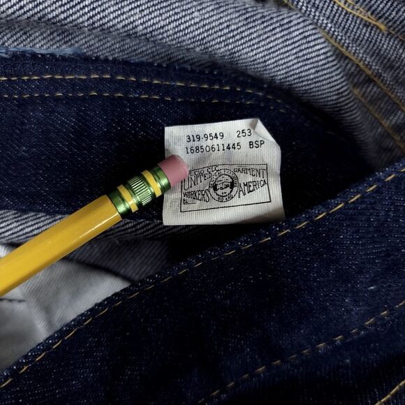 Vintage USA Lee Mom Jeans Womens 14 Petite (30x28) Blue Union Made Western Rodeo - Picture 4 of 8